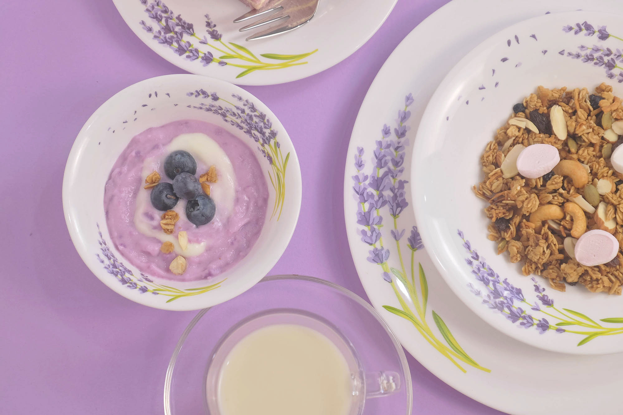 Dinexe Opal Glass Dinnerware Set 24pcs - Lavender