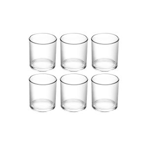 Doppio Glass Tumbler 7.5 Oz Set 6pcs - Plain