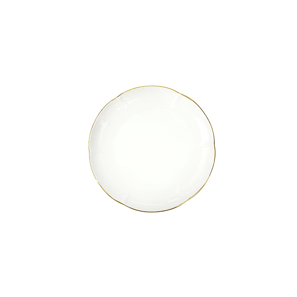 Bella Gold Coupe Dessert Plate