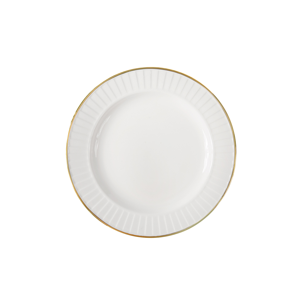 Drape Gold Dessert Plate