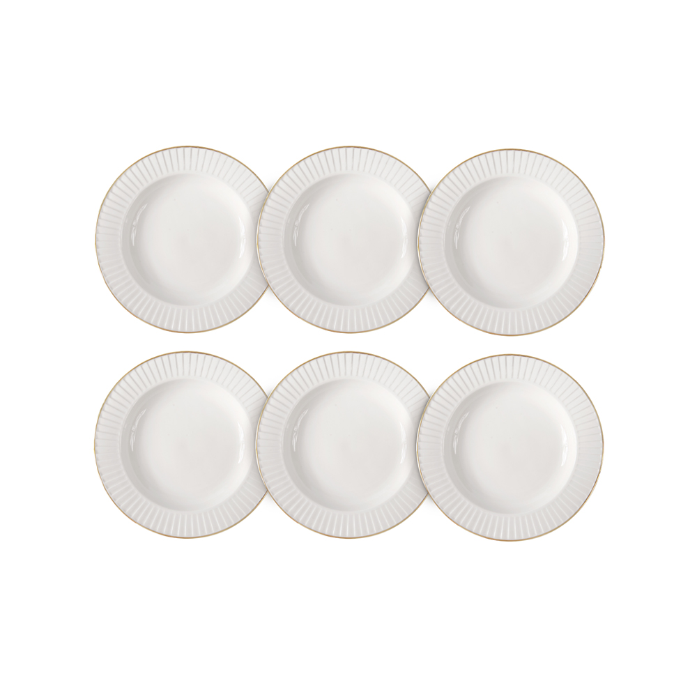 Drape Gold Dessert Plate