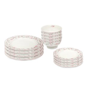 La Vie En Rose Dinnerware Set 12 Pcs