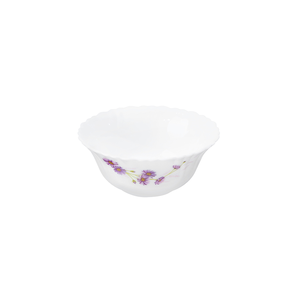 Dinexe Opal Glass Dinnerware Set 24pcs - Wavy Purple Daisy