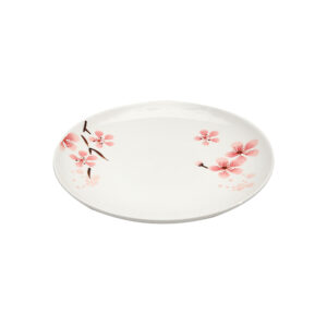 Sakura Hand Painted Coupe Side Plate 8"
