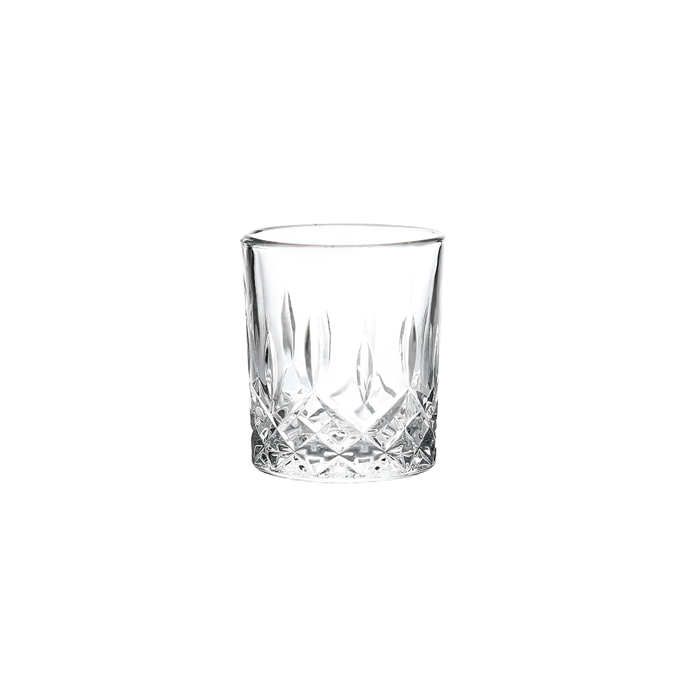 Doppio Glass Tumbler 8.0 Oz Set 6pcs - Diamond