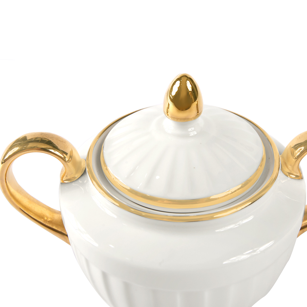 Drape Gold Sugar Bowl