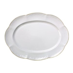 Noble Gold Oval Plate 36.0 Cm