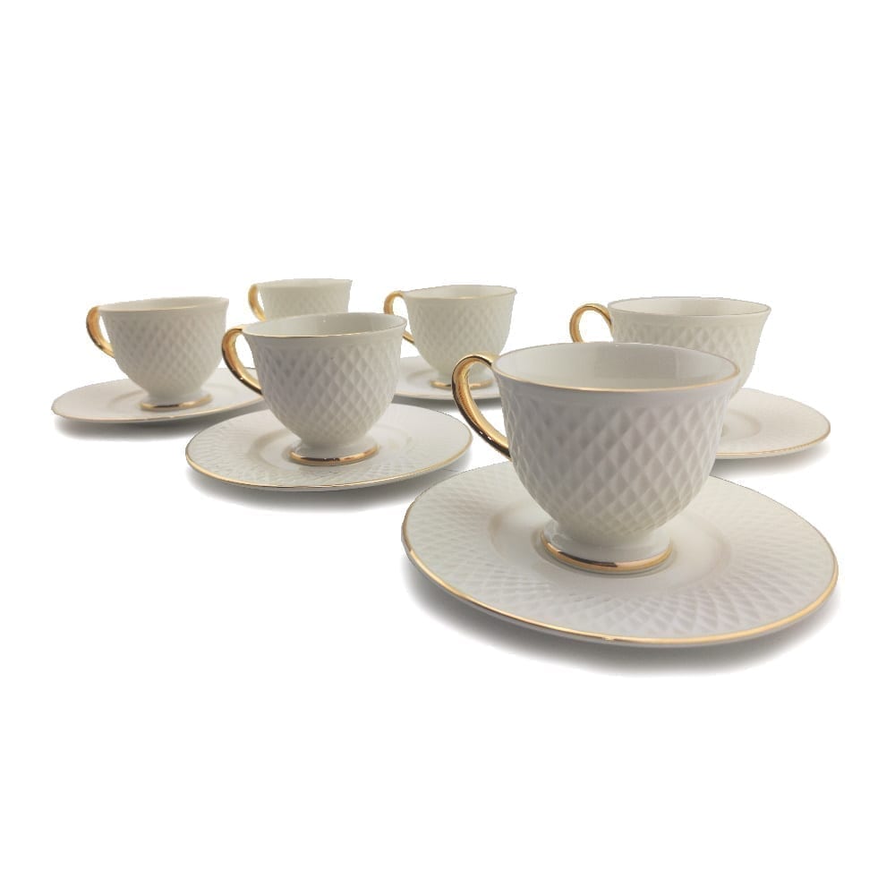 E'Clat Teapot and Cup & Saucer Set 13pcs