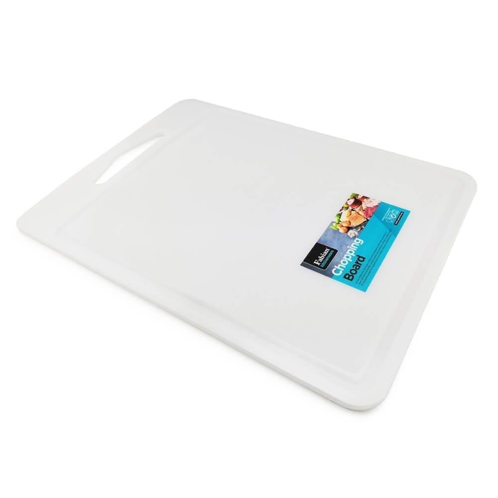 Fabian Rectangular Plastic Chopping Board L - White