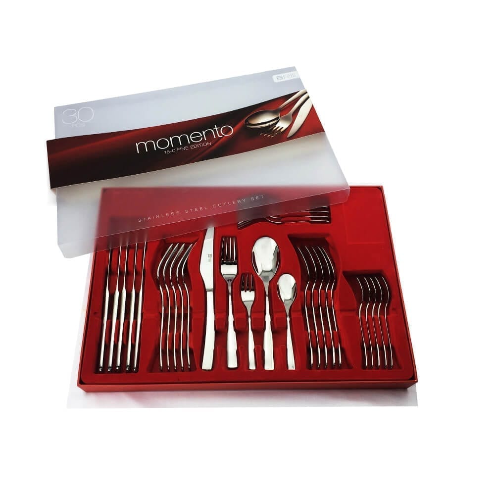Curve Cutlery Set 30pcs (FREE Serving Salad Spoon)