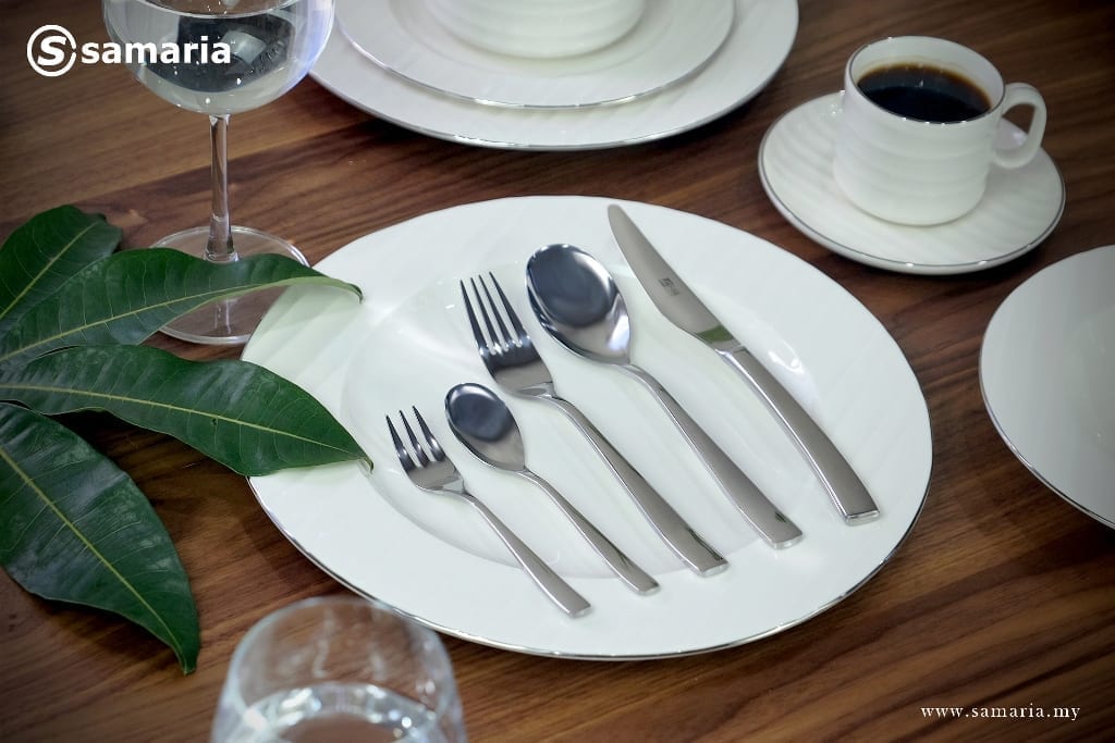 Curve Cutlery Set 30pcs (FREE Serving Salad Spoon)