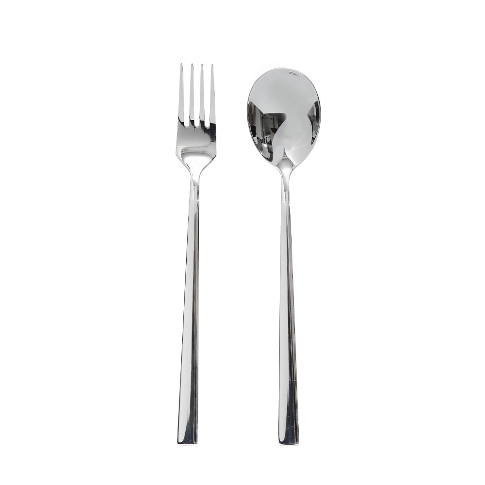 Korean Long Spoon, Fork & Chopstick Set 3pcs