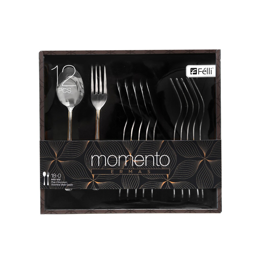 Gold Edge Cutlery Set 12pcs - Momento Ermas