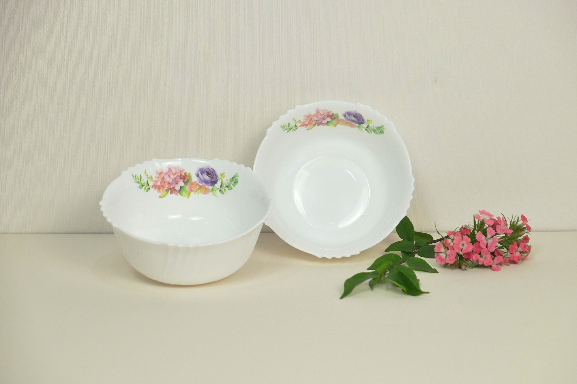 Dinexe Opal Glass Soup Bowl 5.5" Set 2pcs - La' Rossa