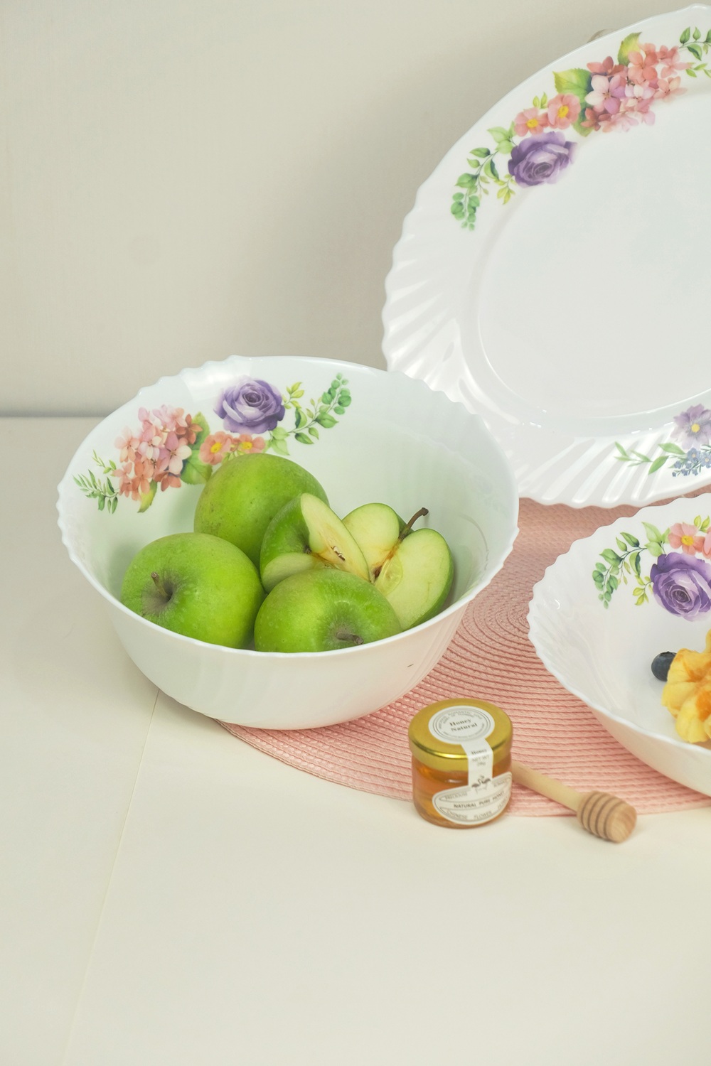 Dinexe Opal Glass Serving Soup Bowl 8" Set 2pcs - La' Rossa