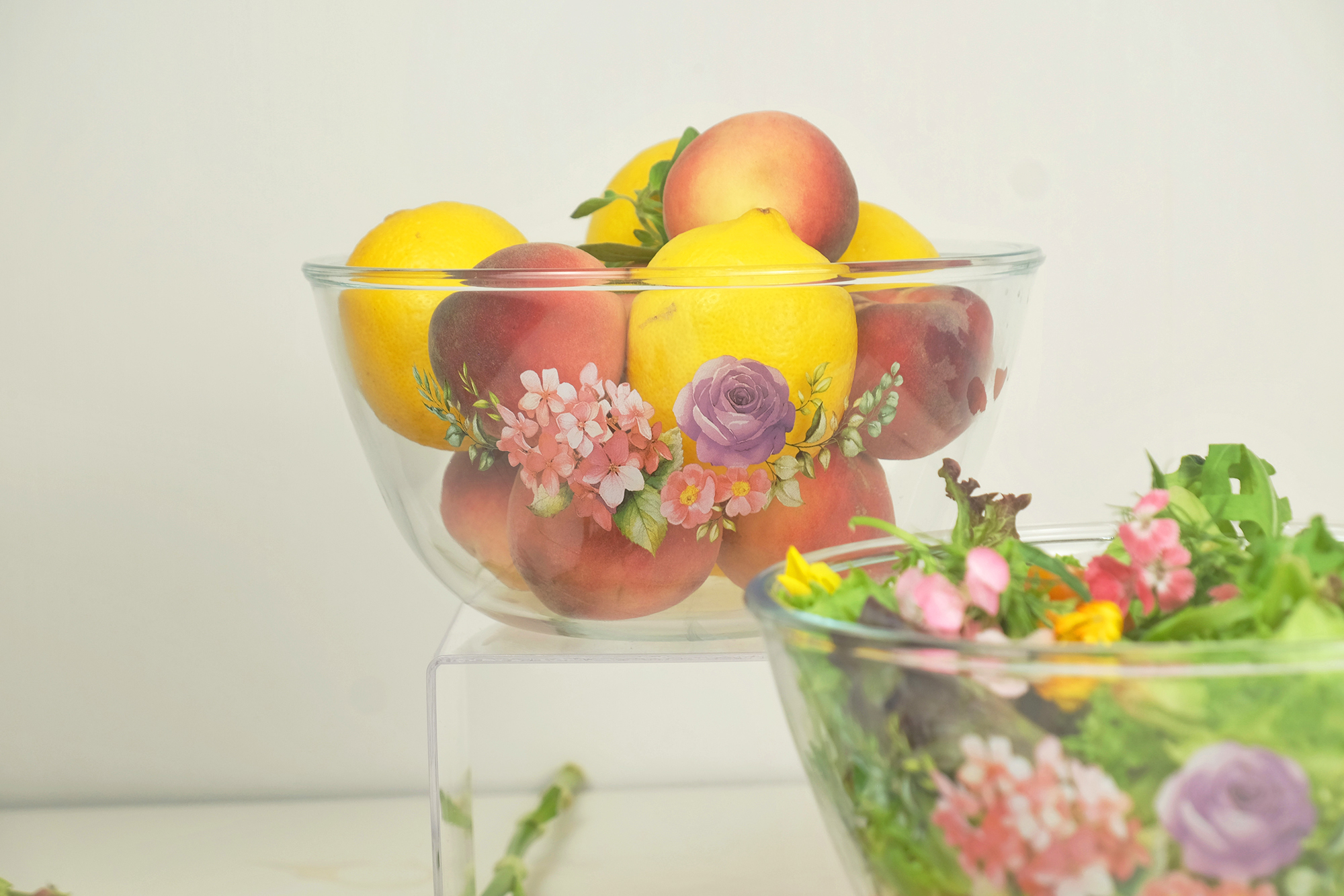 Ecolock High Borosilicate Glass Round Bowl with Lid Set 4pcs - La' Rossa