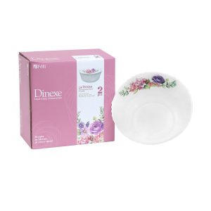 Dinexe Opal Glass Serving Soup Bowl 8" Set 2pcs - La' Rossa