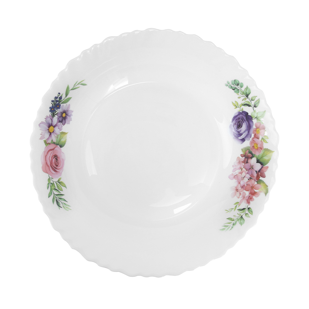 Dinexe Opal Glass Serving Deep Plate 11" Set 2pcs - La' Rossa