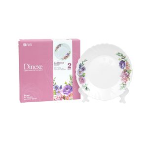 Dinexe Opal Glass Dessert Side Plate 8" Set 2pcs - La' Rossa
