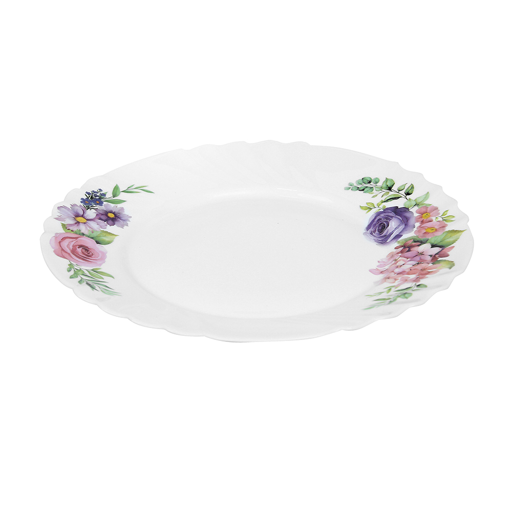 Dinexe Opal Glass Dinner Plate 10" Set 2pcs - La' Rossa