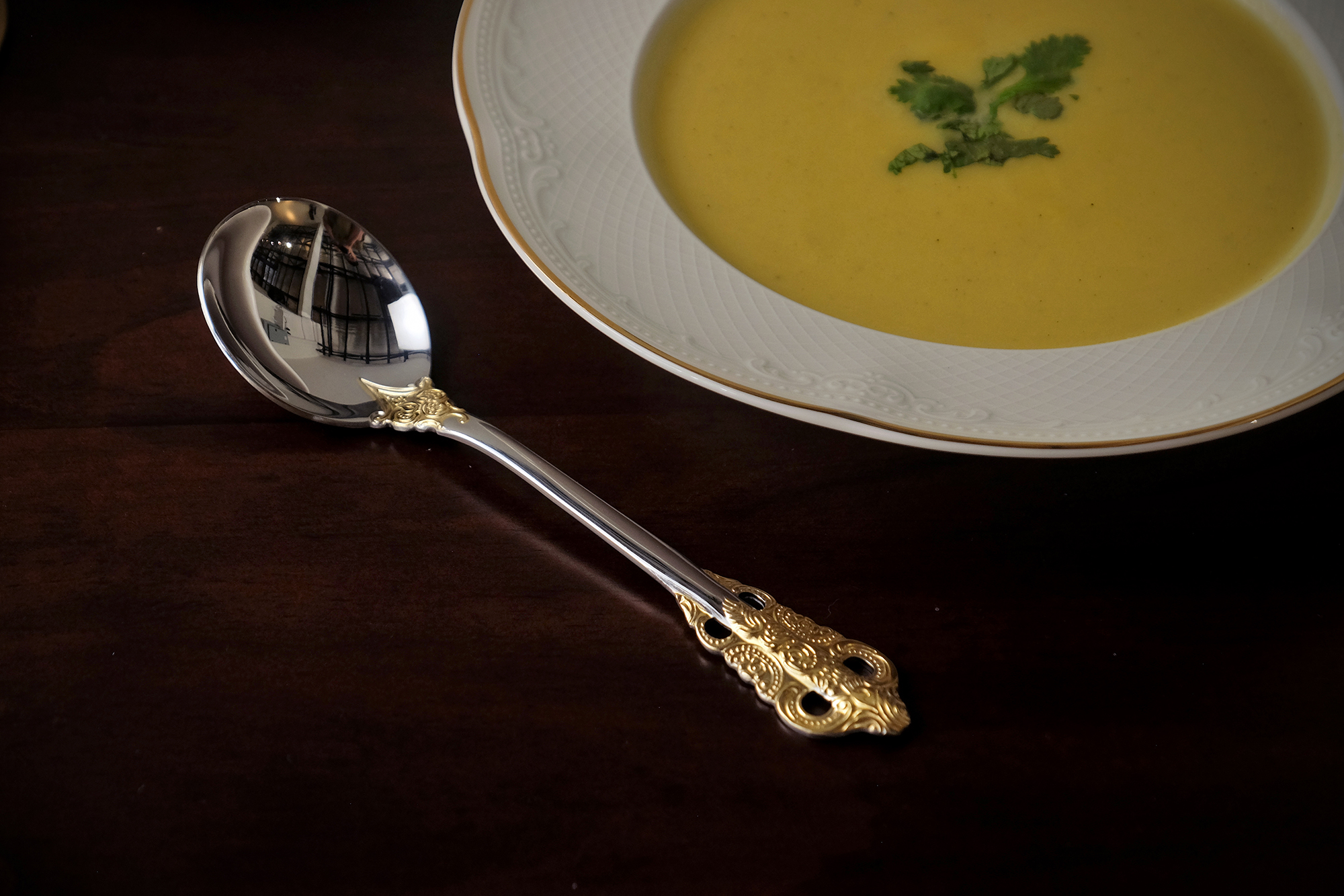 Majestica Gold Soup Spoon