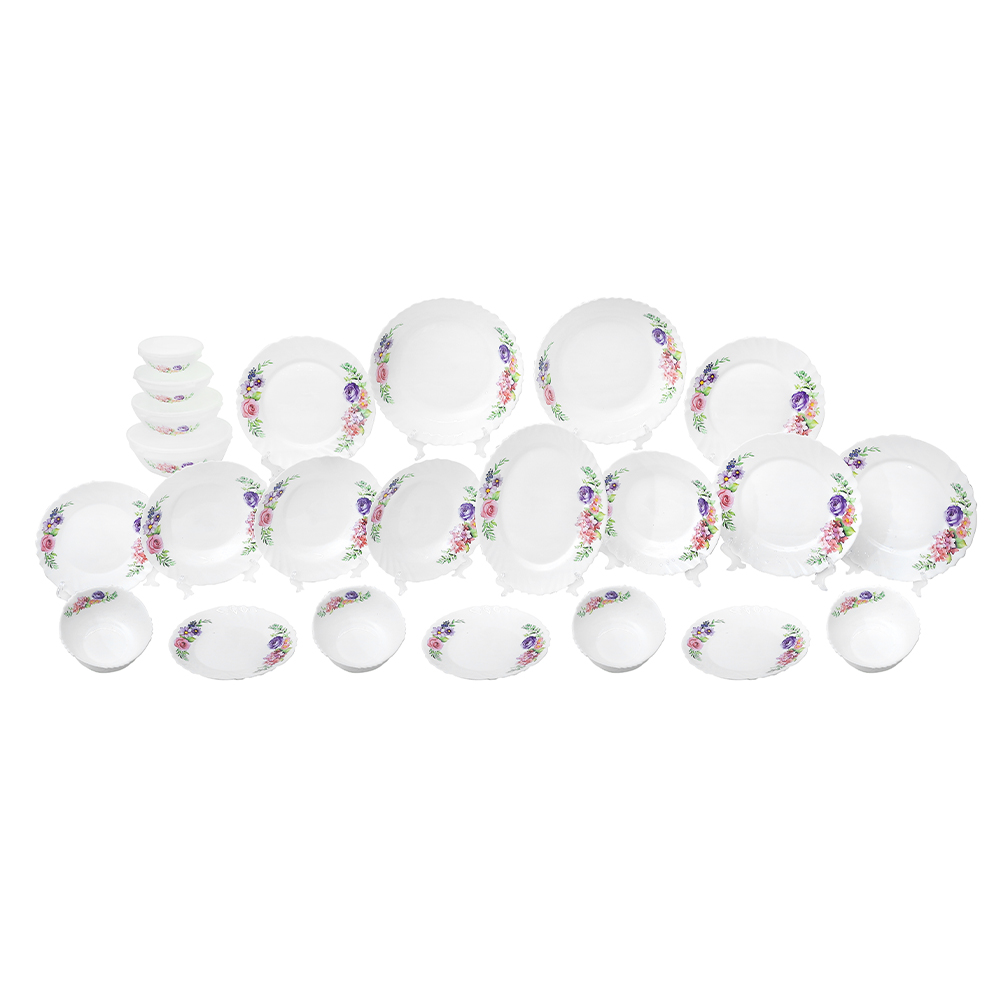 Dinexe Opal Glass Dinnerware Set 16pcs - La' Rossa