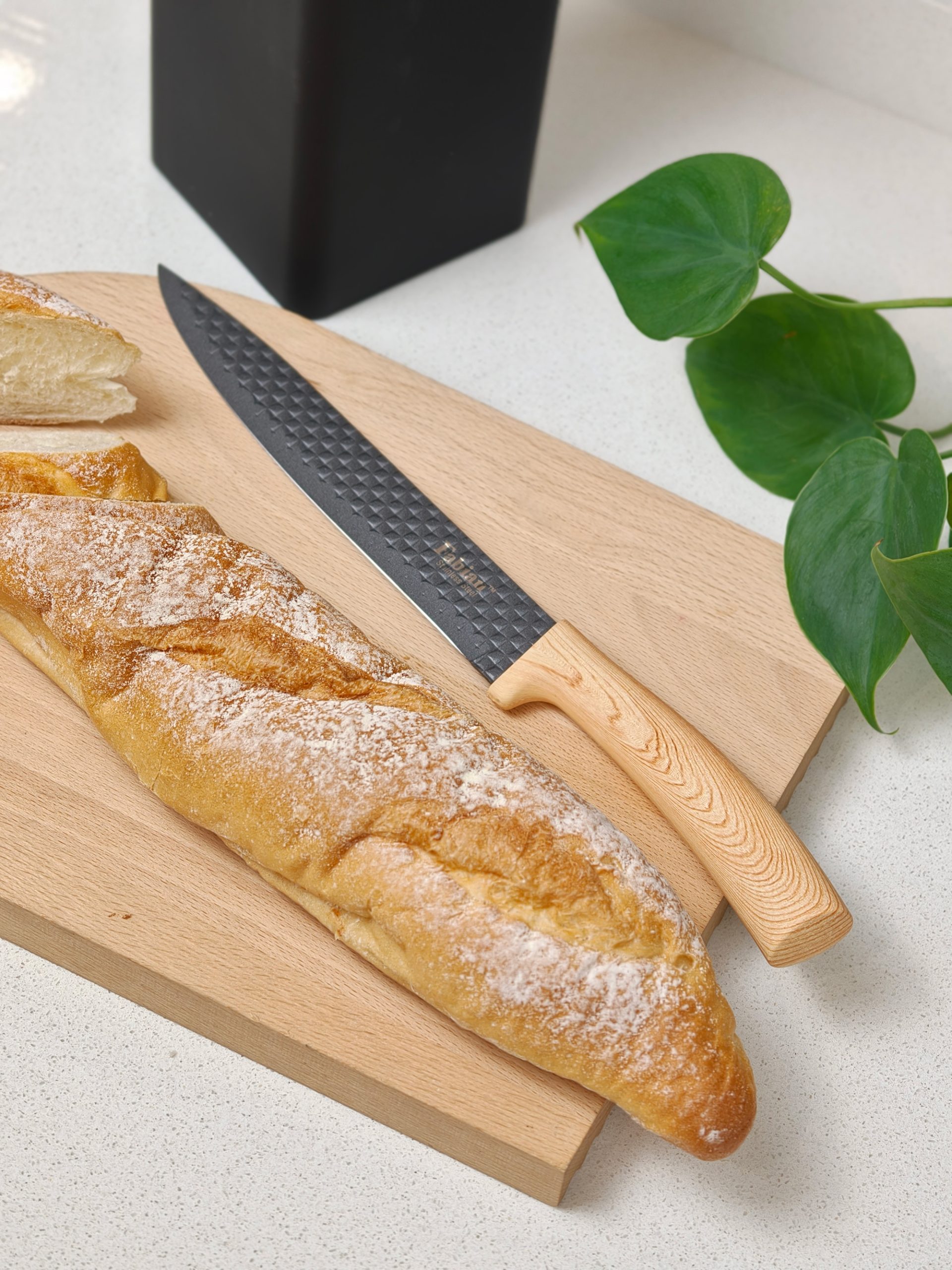 Fabian Kuro & Ki Knife Block Set 5pcs - Light Brown