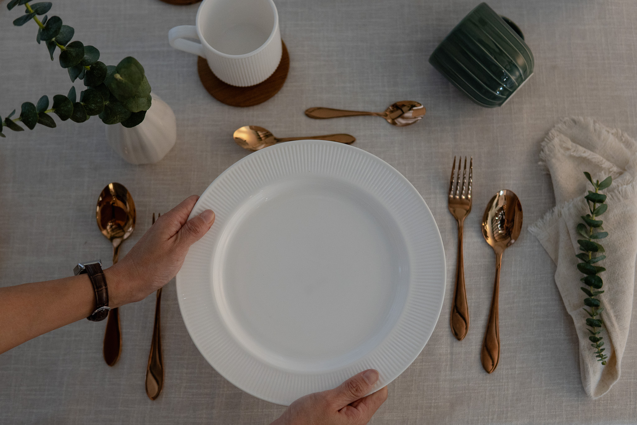 Montreal Rose Gold Cutlery Set 12pcs