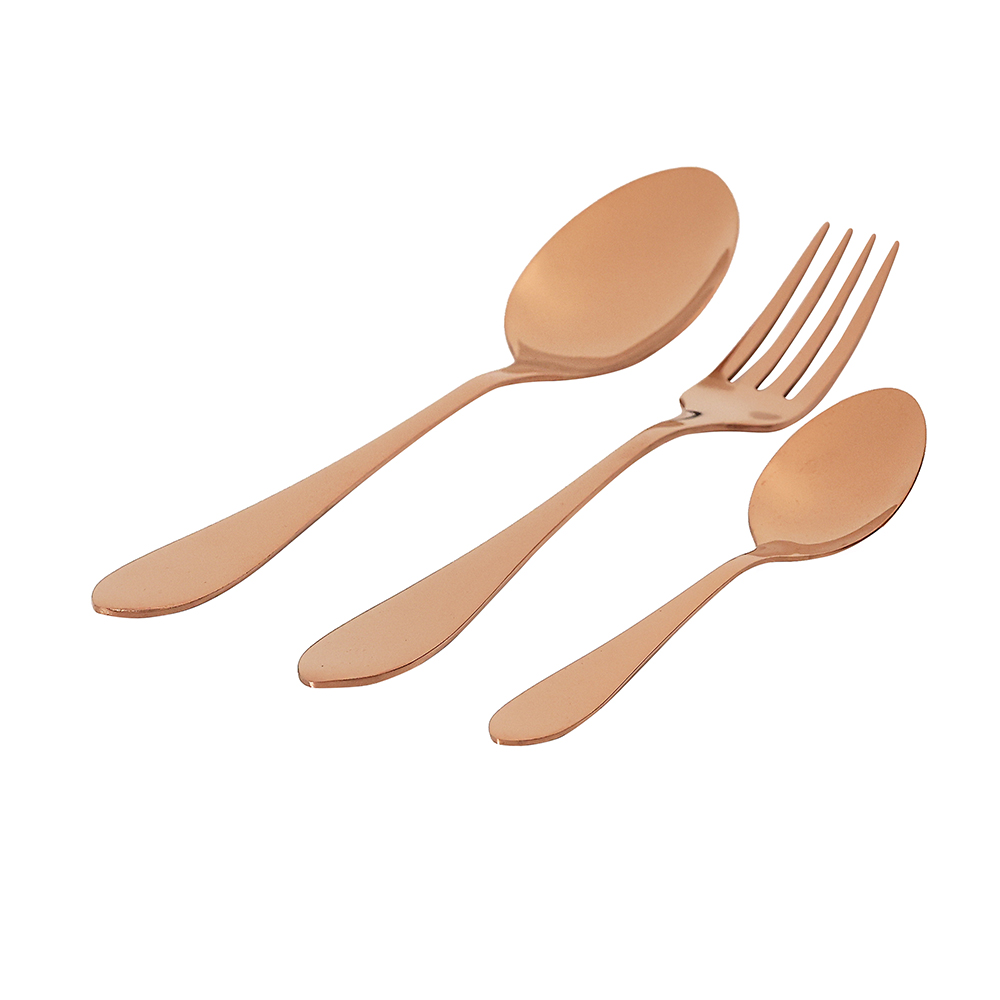 Montreal Rose Gold Cutlery Set 12pcs