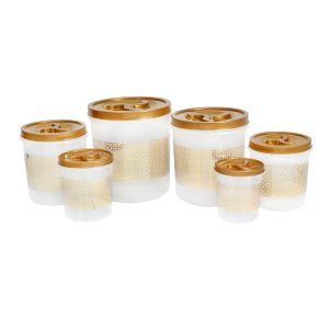 Jumbo Air Tight Canister Set 6pcs - Balang Raya Emas