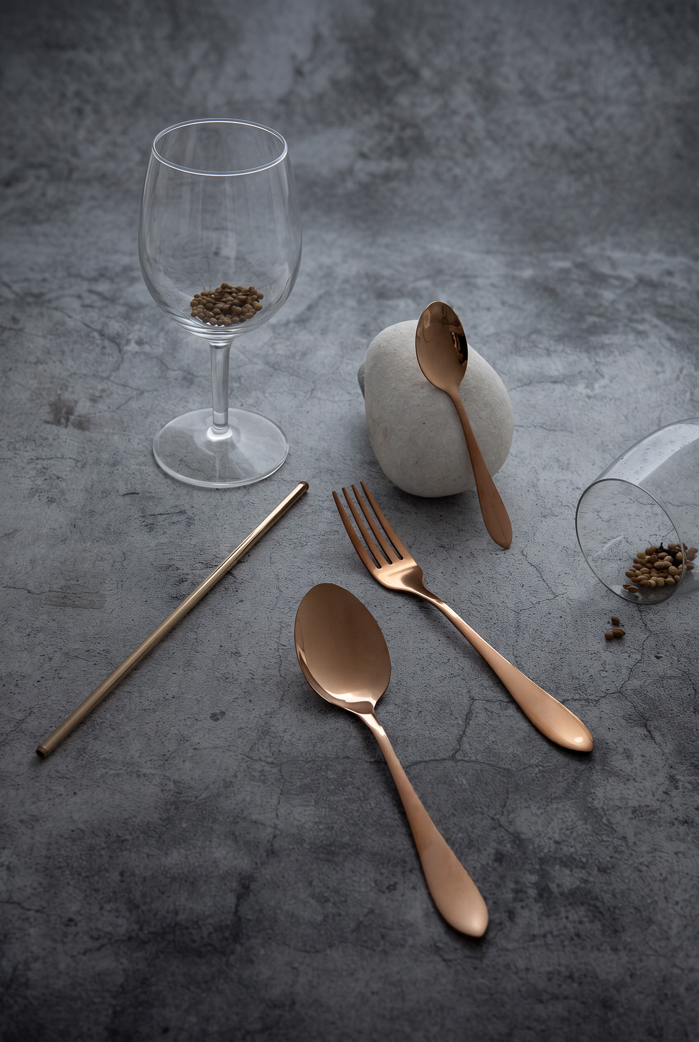 Montreal Rose Gold Cutlery Set 12pcs