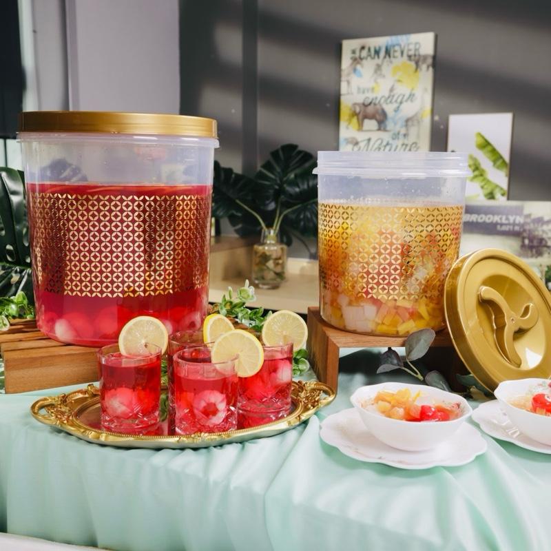 Jumbo Air Tight Canister Set 6pcs - Balang Raya Emas