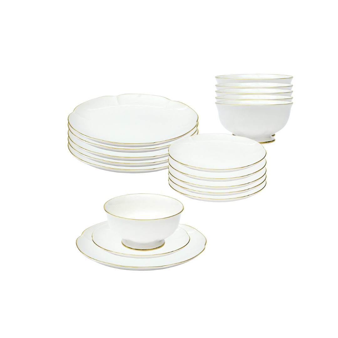 Bella Gold Dinnerware Set 18pcs