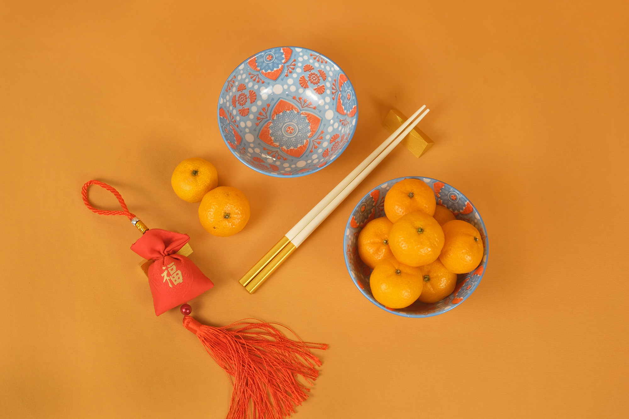 Harmonika Porcelain Rice Bowl 4.5" Set 4pcs - Oriental