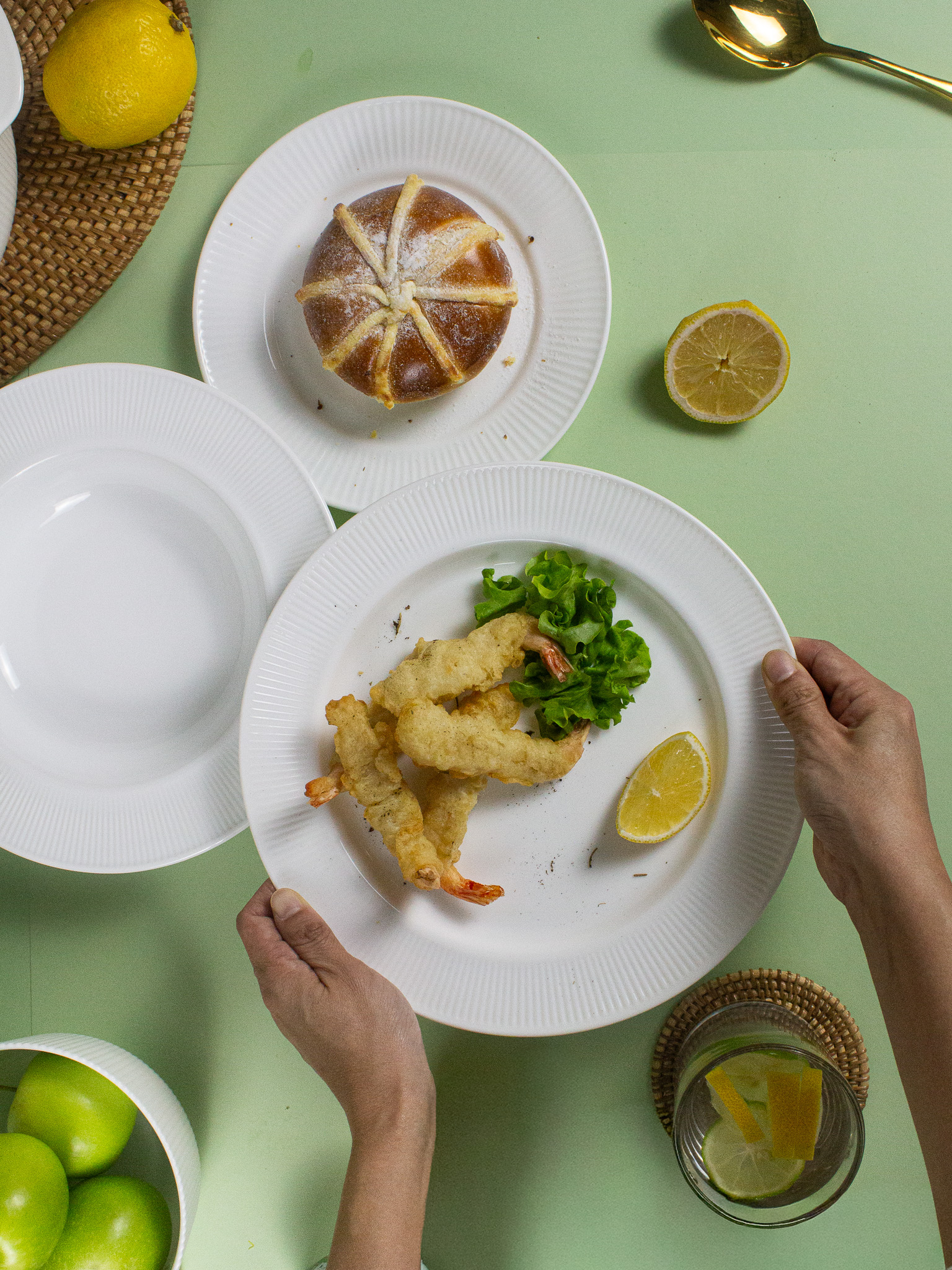 Dinexe Opal Glass White Dinner Plate 10" - Linea