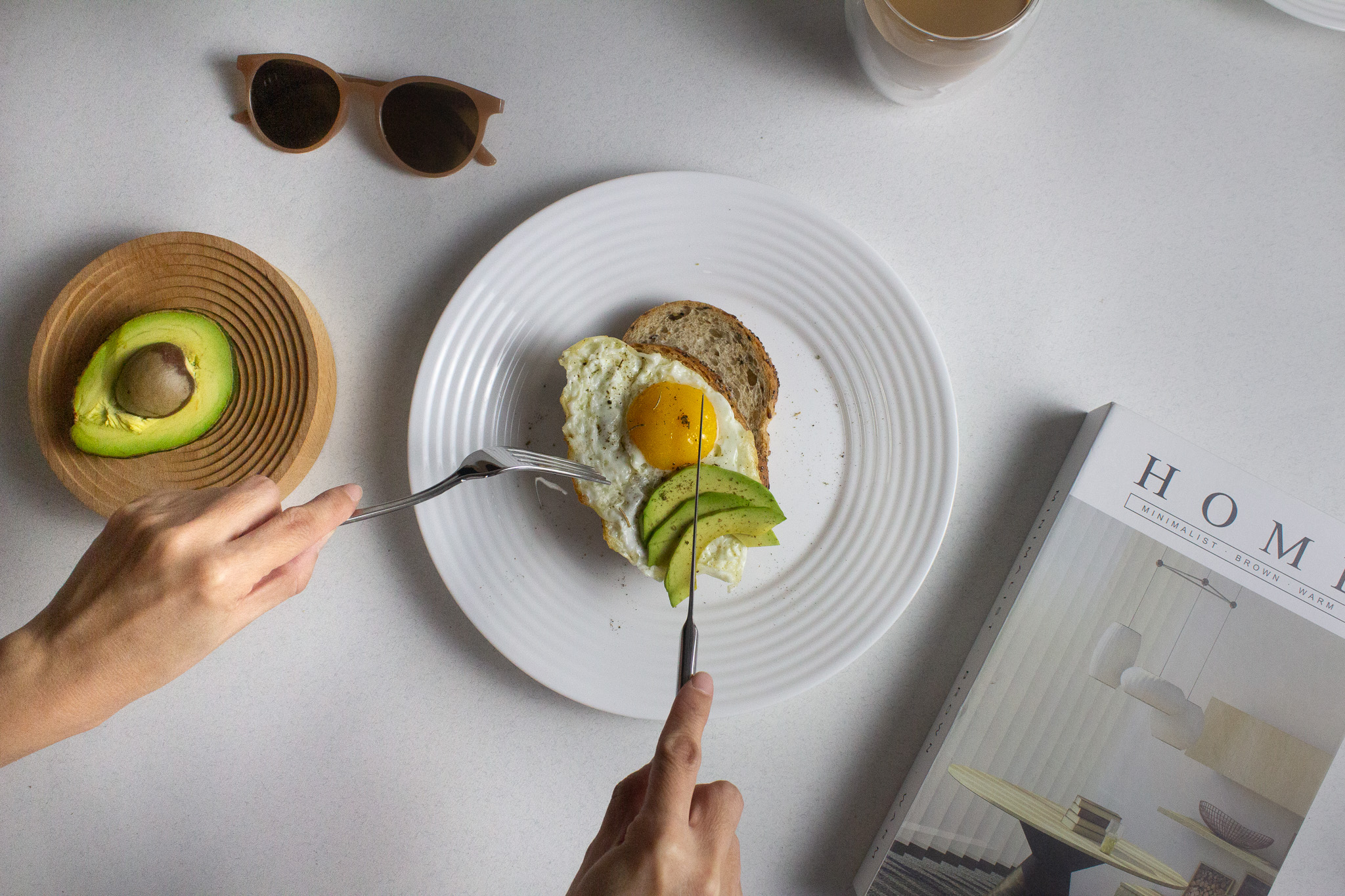 Dinexe Opal Glass White Dinnerware Set 12pcs - Minea