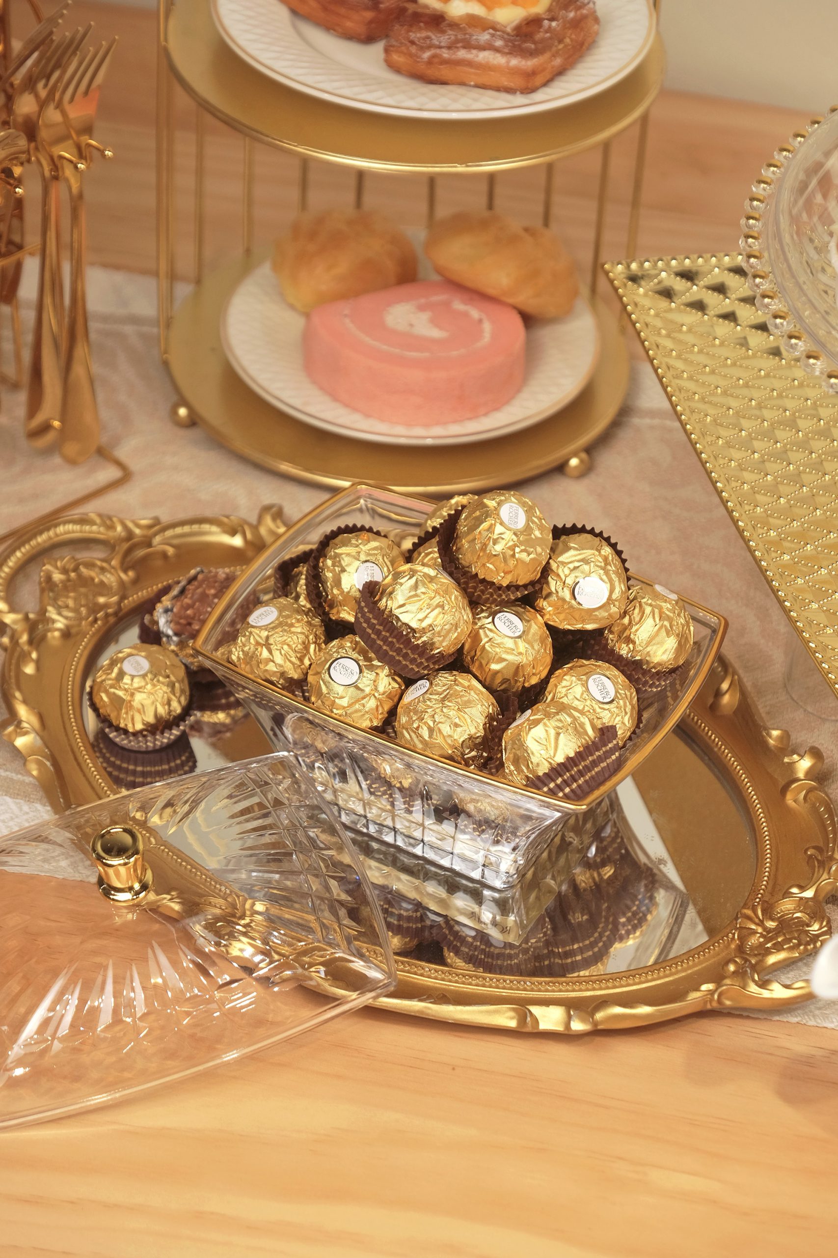 Fabian PET Square Serving Candy Bowl With Lid 16.5cm