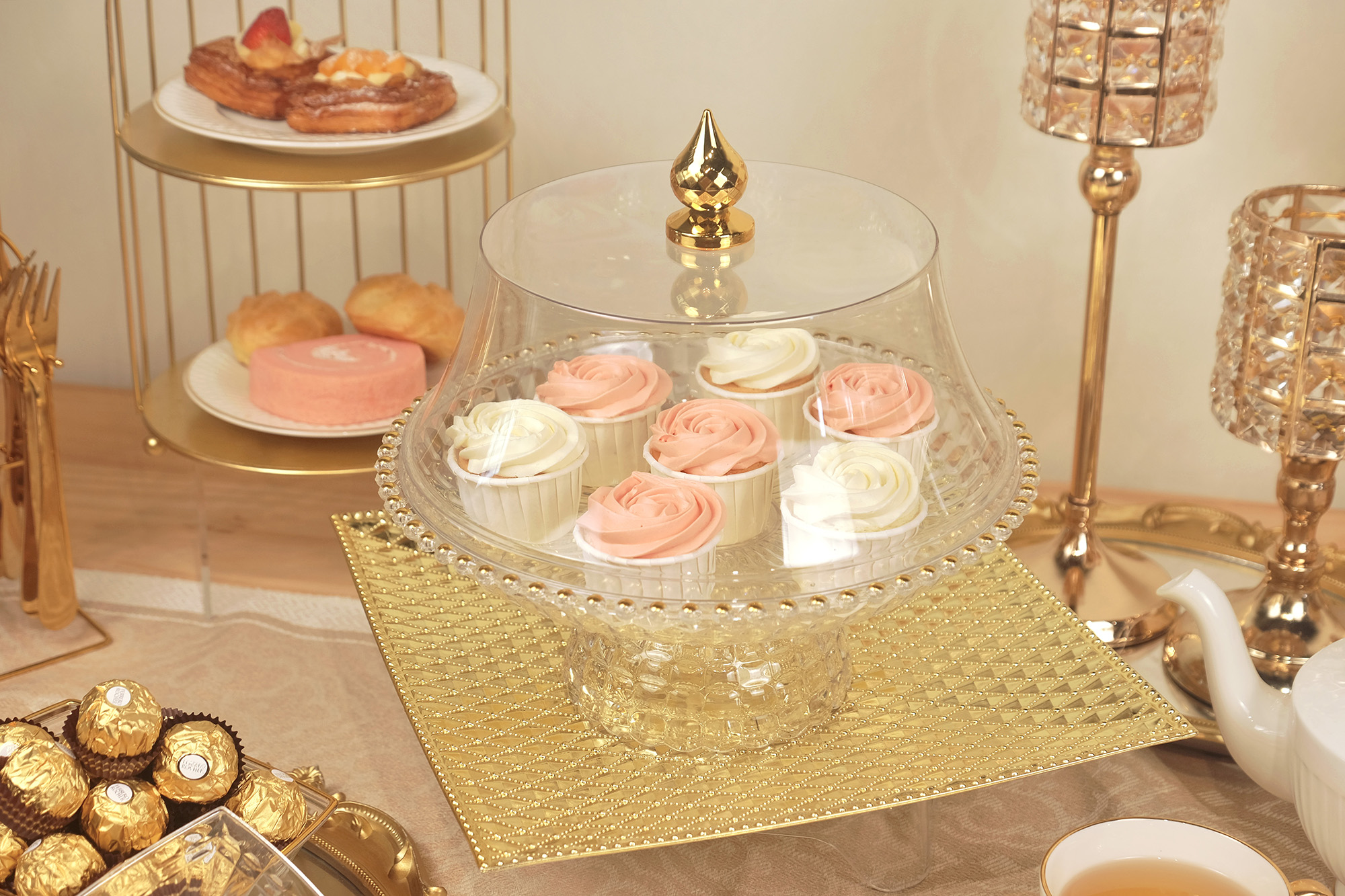 Fabian PET Round Serving Tray With Lid 27cm