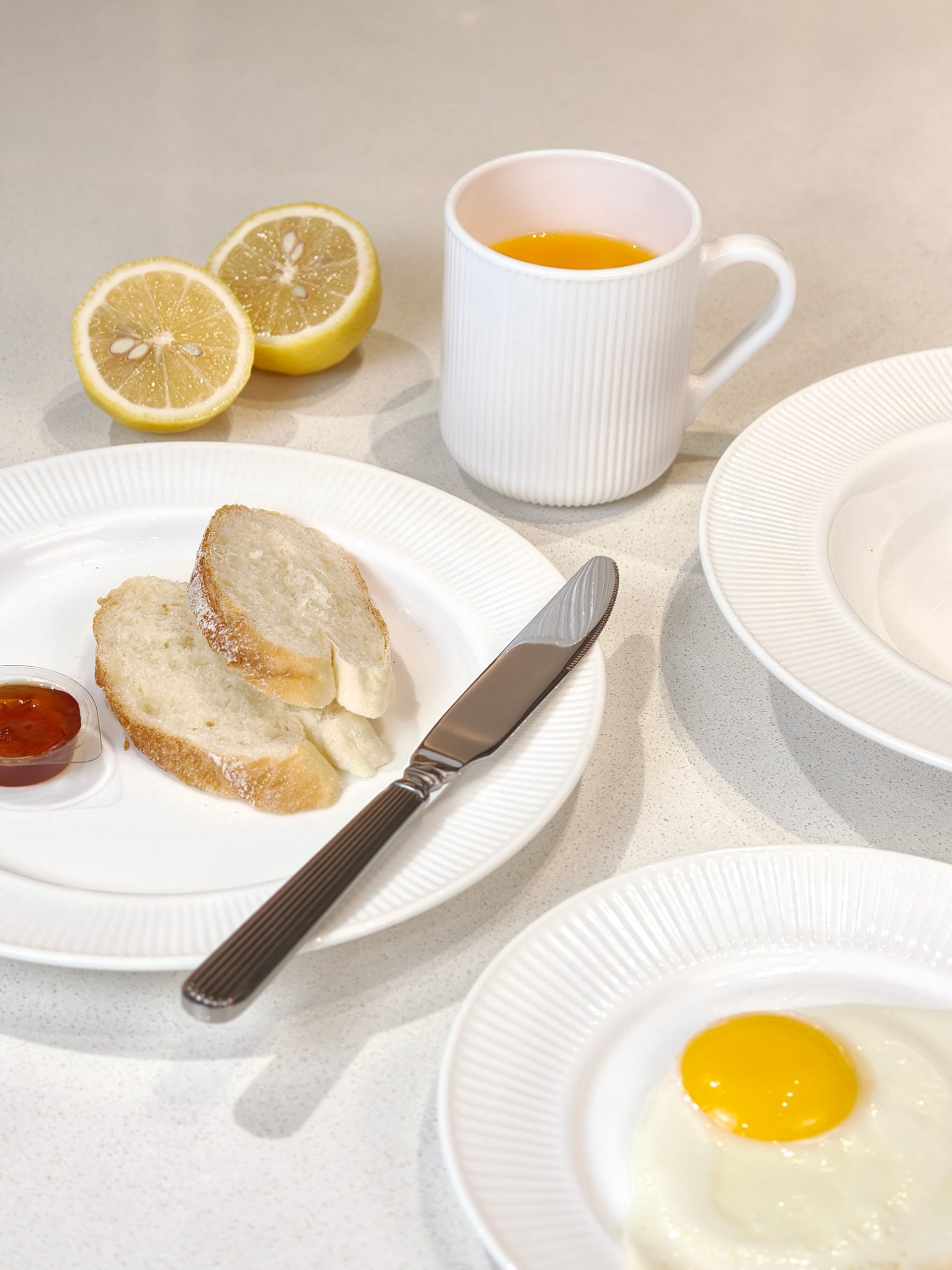 Dinexe Opal Glass White Dinner Plate 10" - Linea