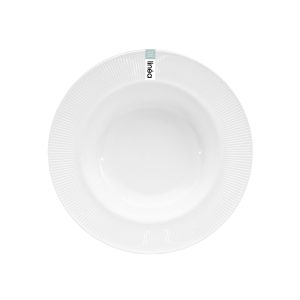 Dinexe Opal Glass White Soup Plate 9.5" - Linea