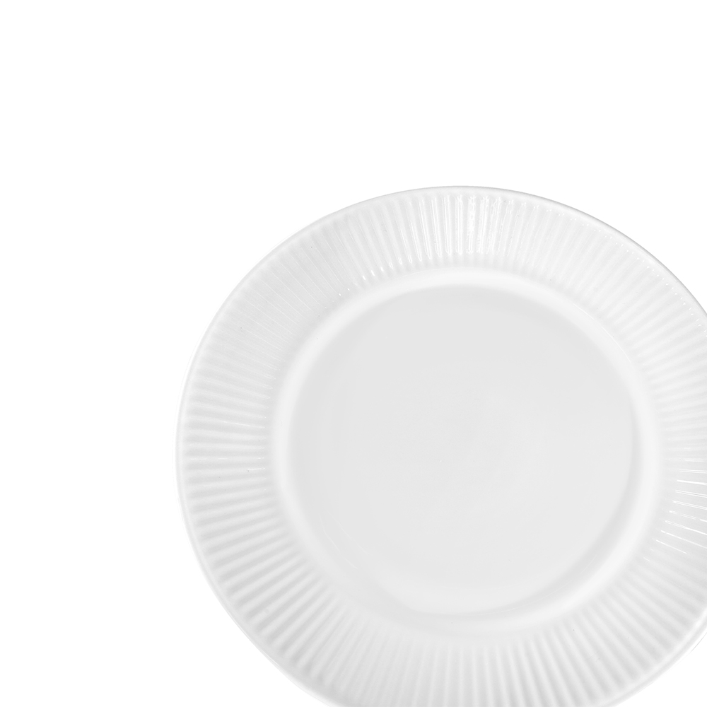 Dinexe Opal Glass White Dessert Side Plate 8" - Linea