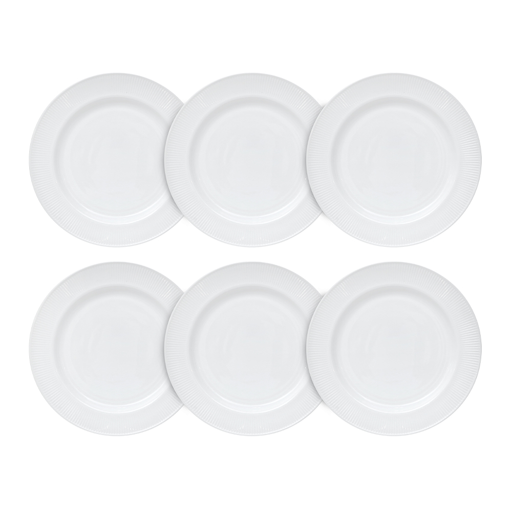 Dinexe Opal Glass White Dinnerware Set 26pcs - Linea [FREE S/S Cutlery 12pcs]