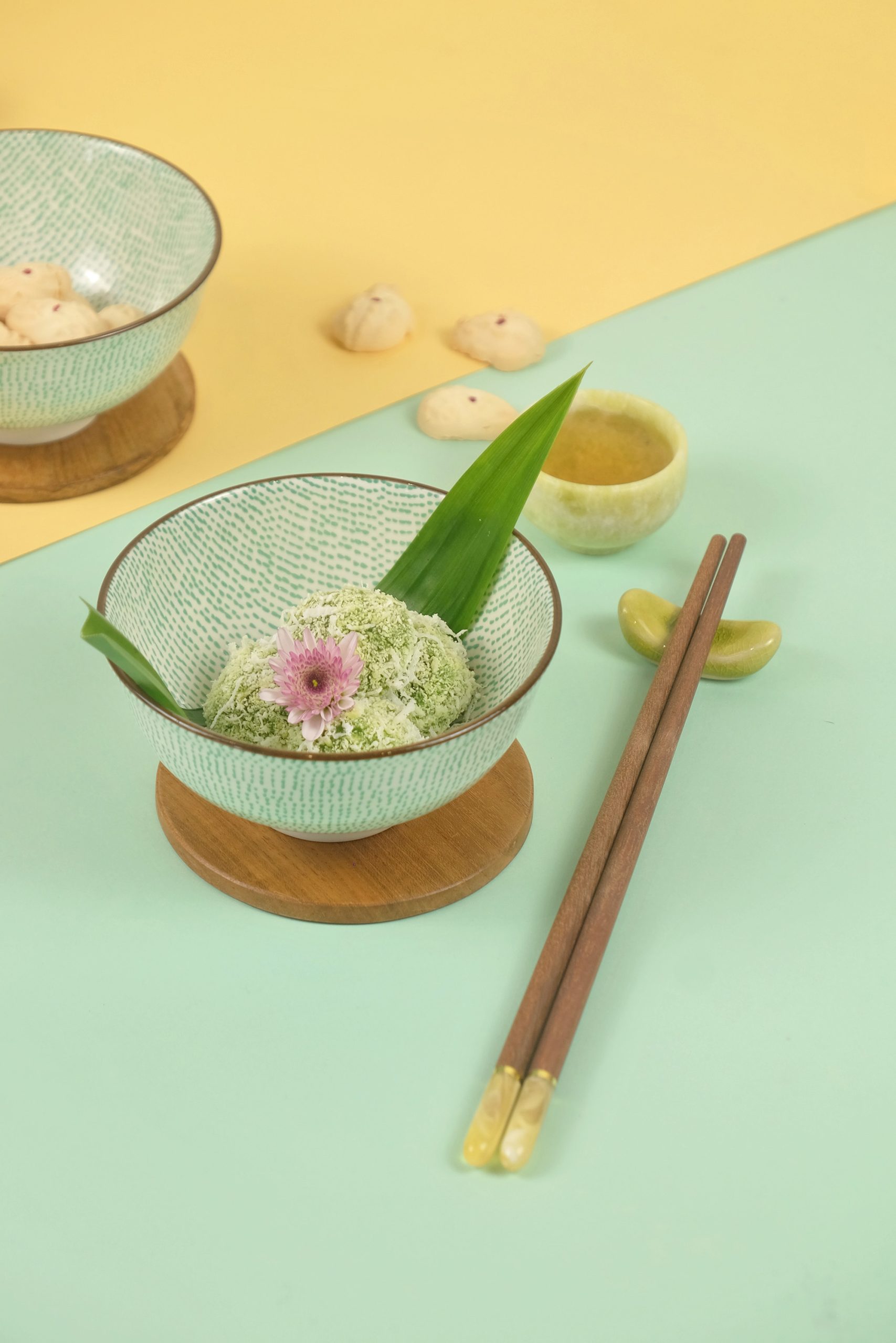 Harmonika Porcelain Rice Bowl 4.5" Set 4pcs - Oriental