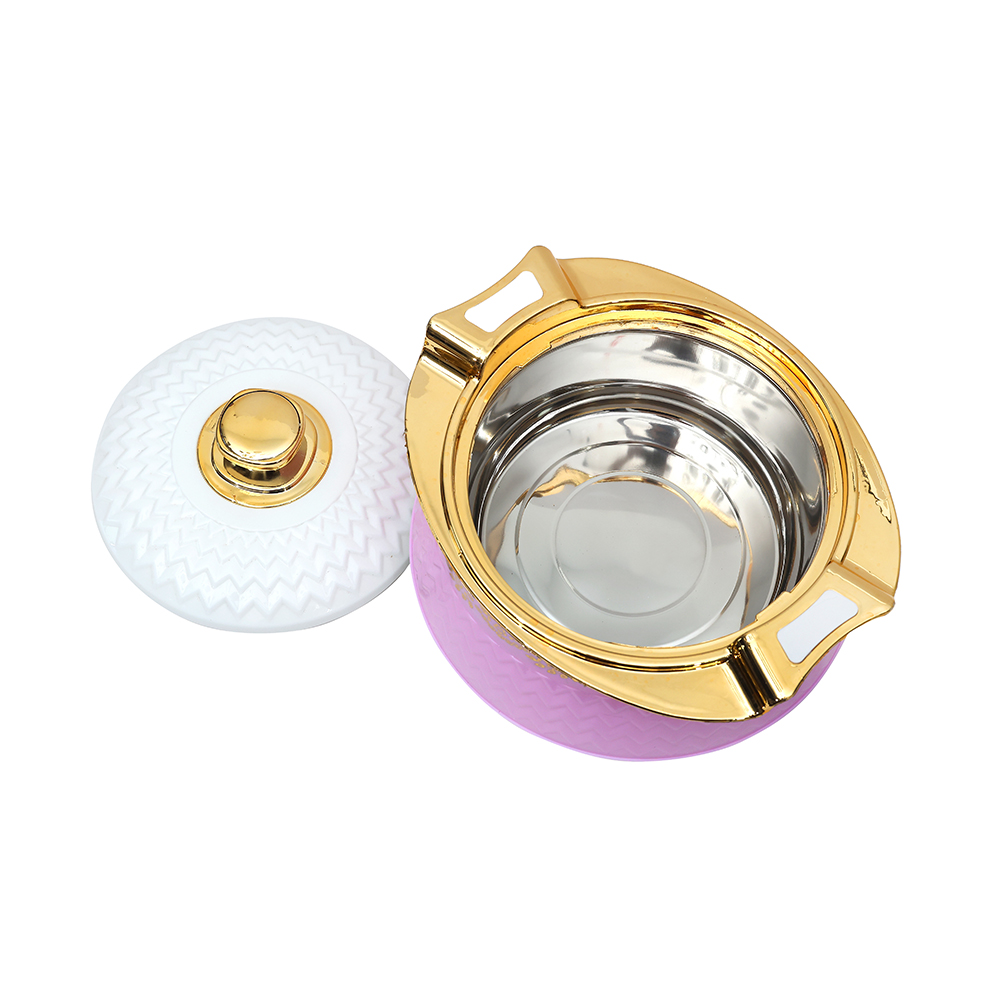 Fabian Thermal Insulated Casserole With Lid Set 4pcs - Glanza Gold Pink