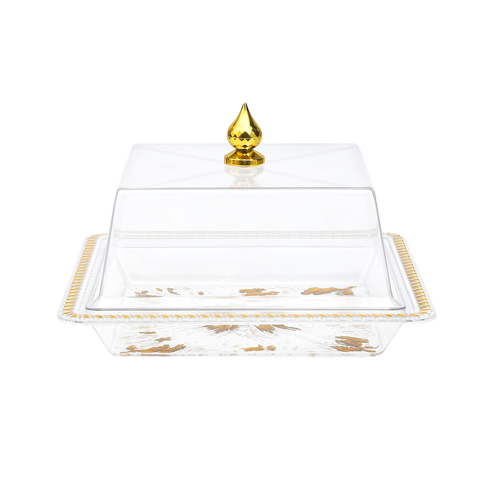 Fabian PET Square Serving Tray With Lid 30cm