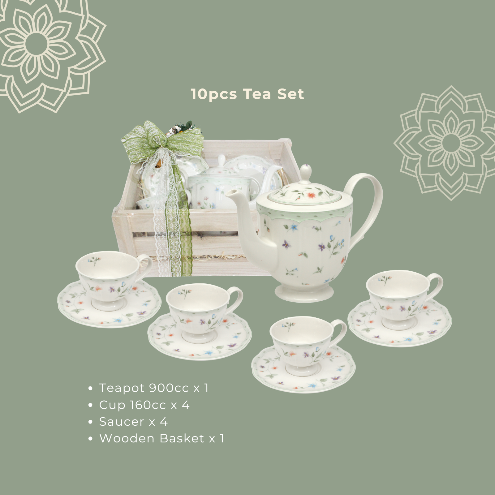 La Clarte Teaset 10pcs - Hamper C