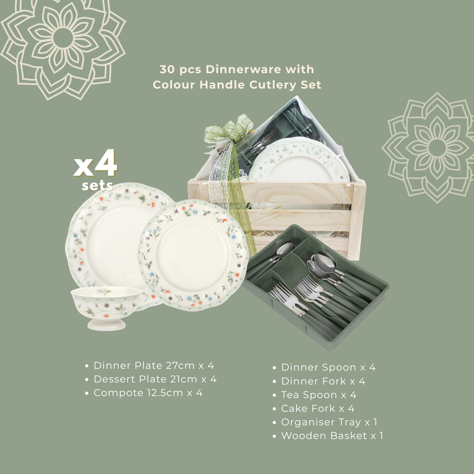 La Clarte Tableware Set 30pcs - Hamper B