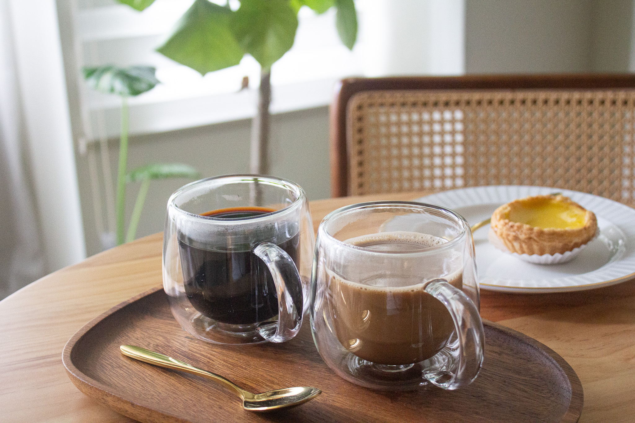 Doppio High Borosilicate Double Wall Glass With Handle 300ml Set 2pcs