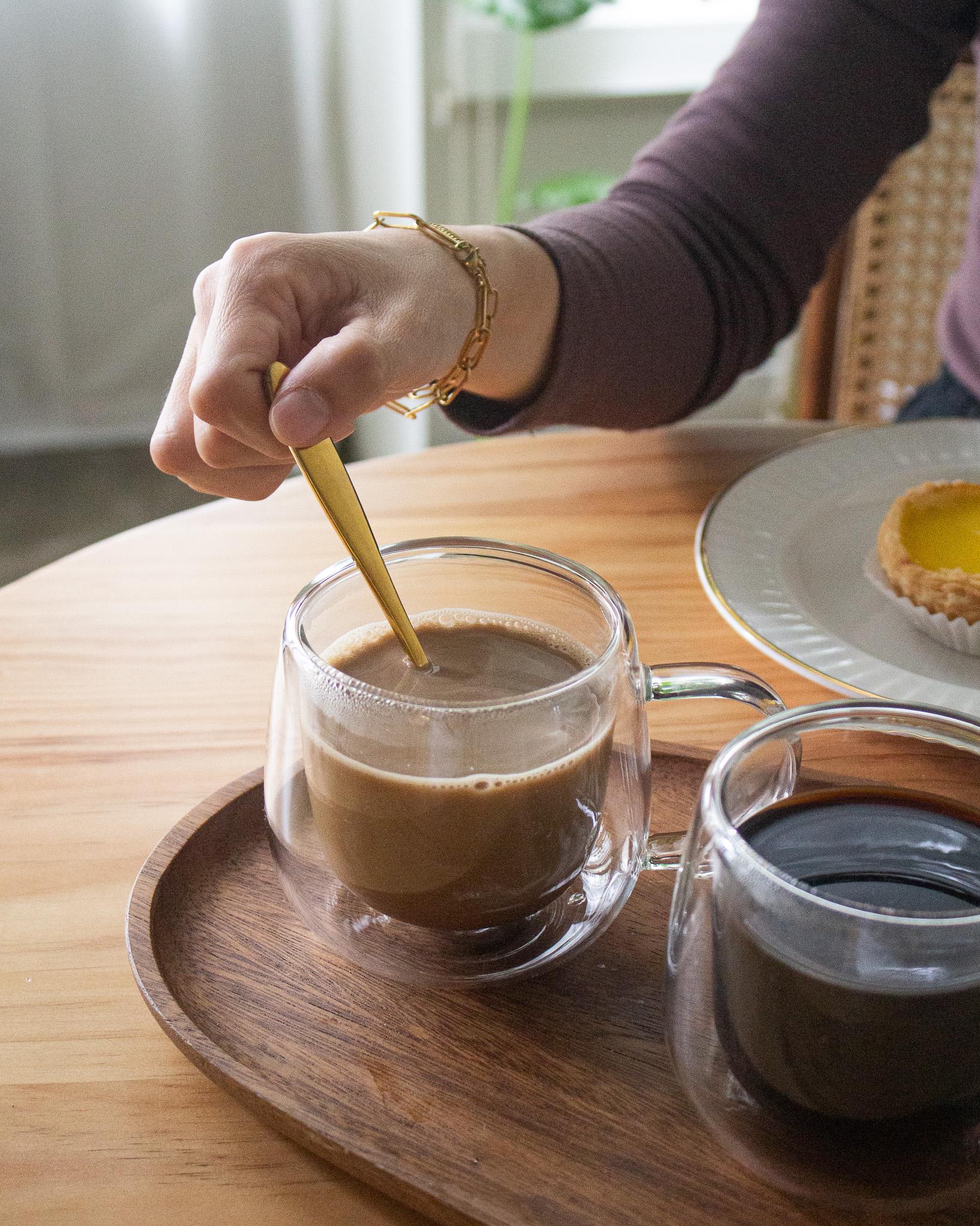 Doppio High Borosilicate Double Wall Glass With Handle 300ml Set 2pcs