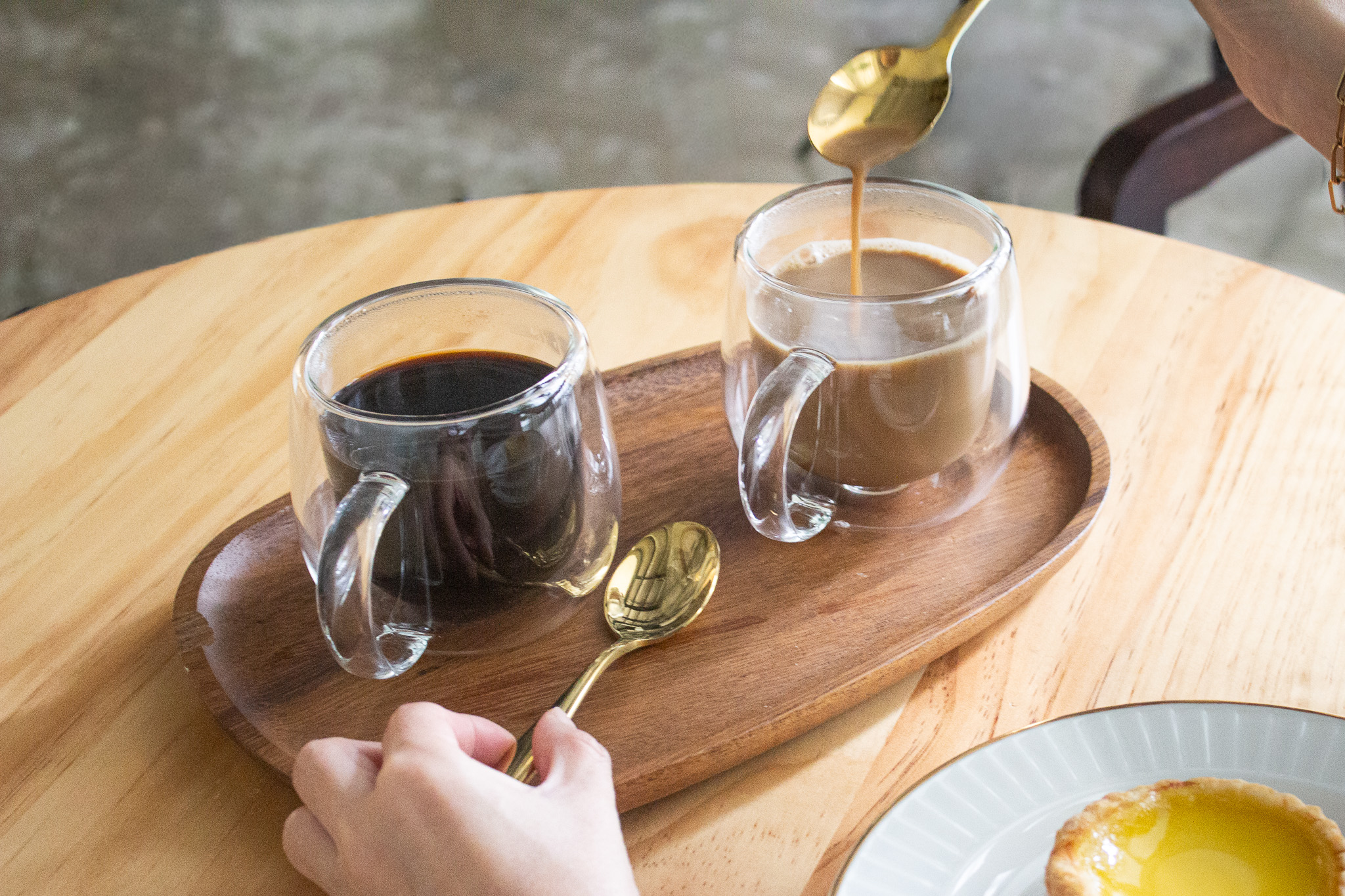 Doppio High Borosilicate Double Wall Glass With Handle 300ml Set 2pcs